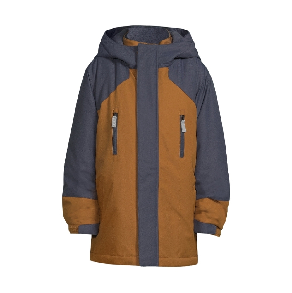Swiss Tech Boys 3-in-1 System Winter Snow Jacket w/Hood Trailblazer Brown Coat